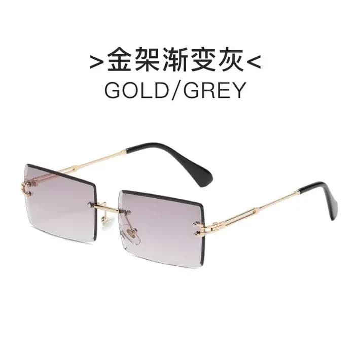Lunettes de soleil tendance sans monture pour hommes et femmes
