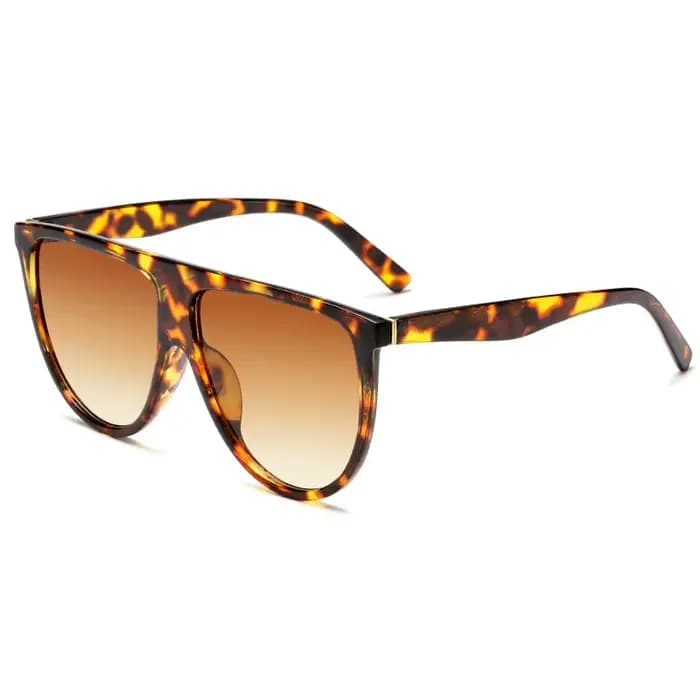 Lunettes de soleil rétro surdimensionnées pour femme 2026 – Marque vintage, monture large, dessus pl