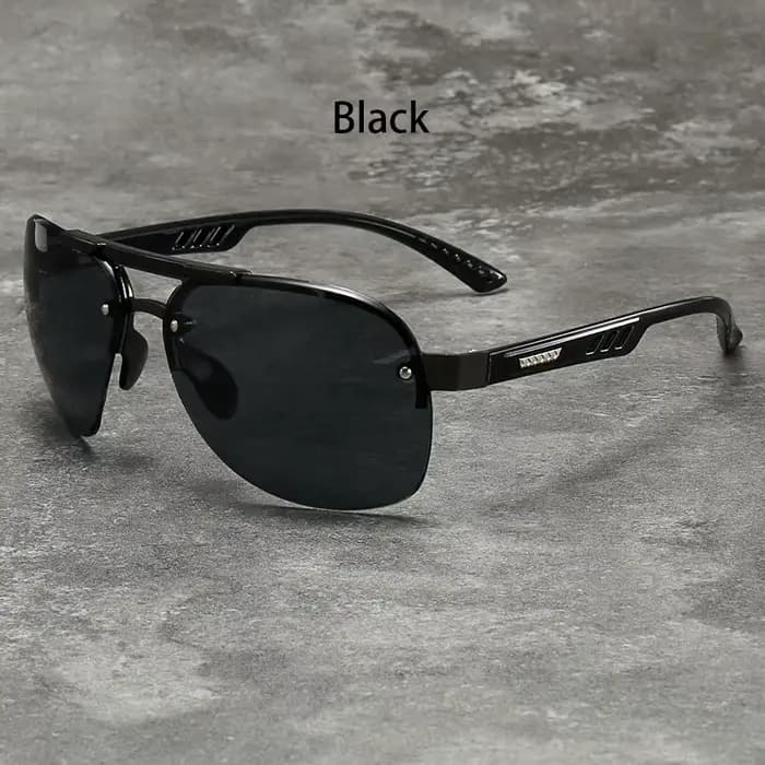 Lunettes de soleil métalliques à verres dégradés tendance pour hommes et femmes, grande monture, pou
