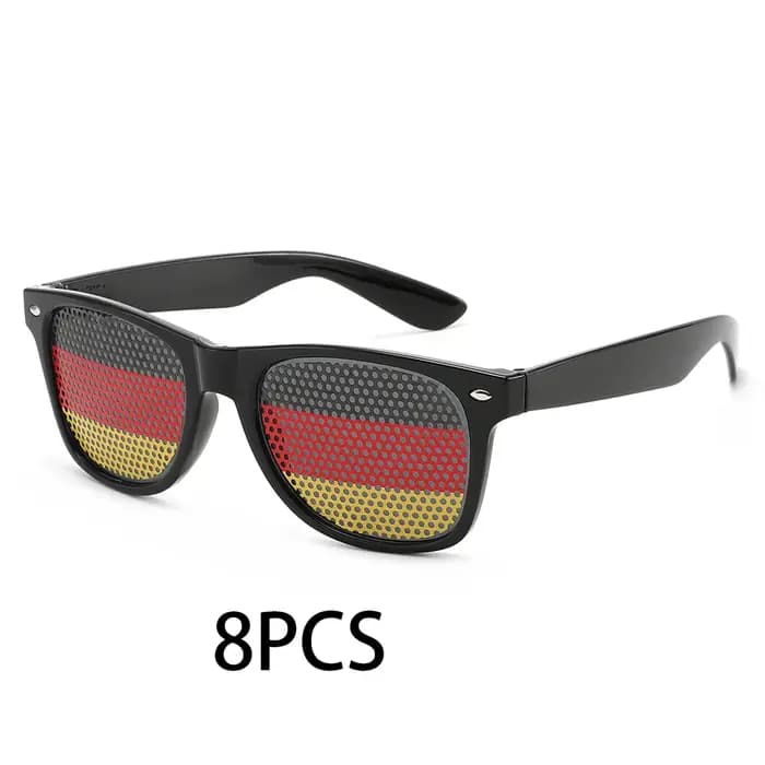 8 Paires de Lunettes de Soleil HD Vision pour Supporters de Football – Confortables
