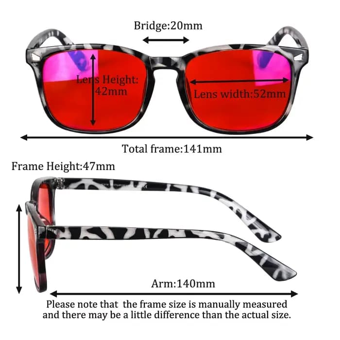 Lunettes bloquant la longueur d'onde bleue et verte, lunettes bloquant la lumière disruptive pour un