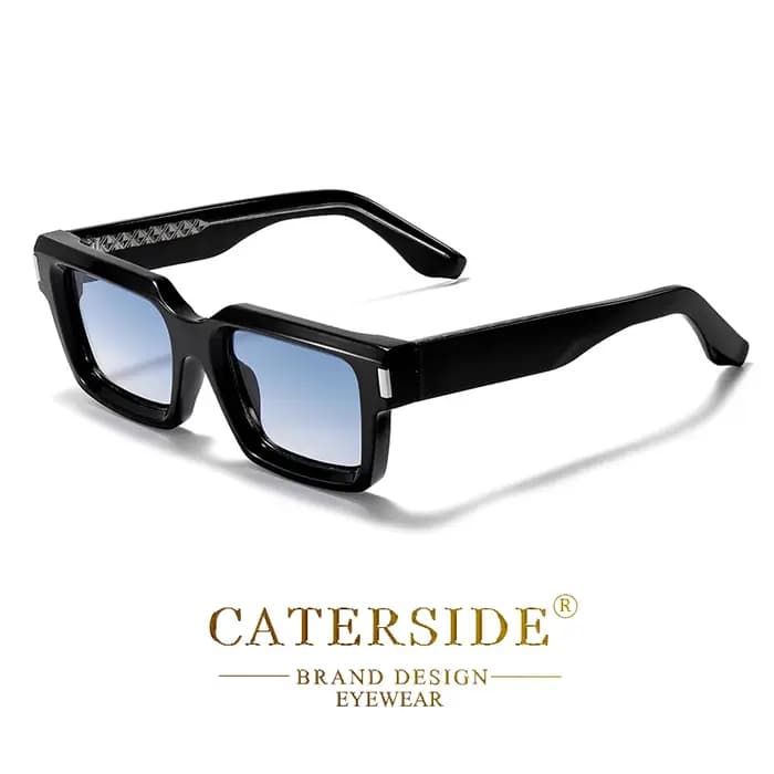 CATERSIDE nouvelle mode Punk hommes lunettes de soleil carrées marque Design petit cadre