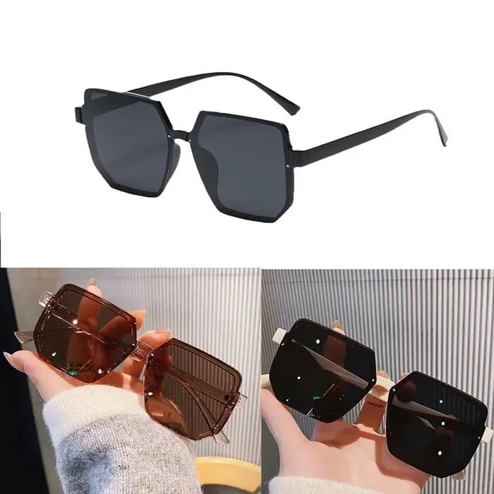 Lunettes de soleil Vintage à grande monture pour femmes et hommes
