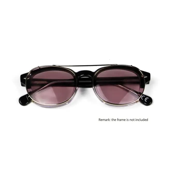Depp Style rond Clip sur lunettes de soleil lentille bleu rose jaune vert lunettes de soleil polaris