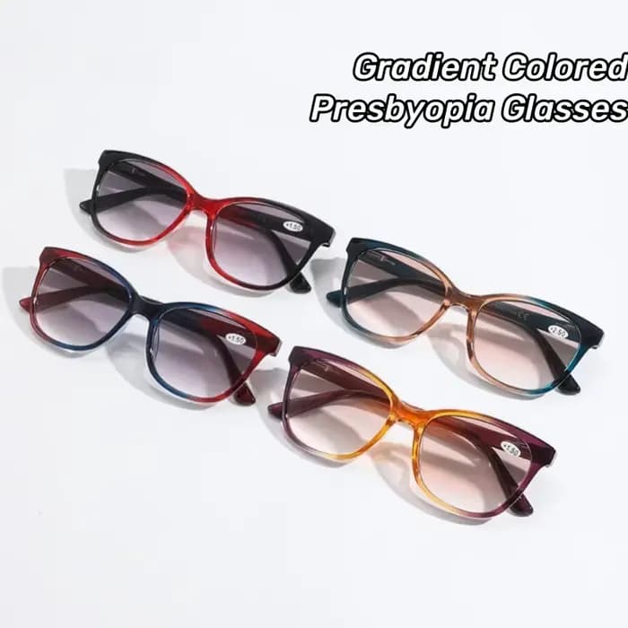 Lunettes de presbytie à monture de couleur dégradée pour femmes