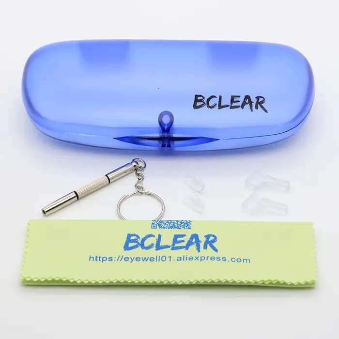 BCLEAR-Lunettes rétro rondes en titane pour hommes et femmes, monture complète, lunettes de myopie,
