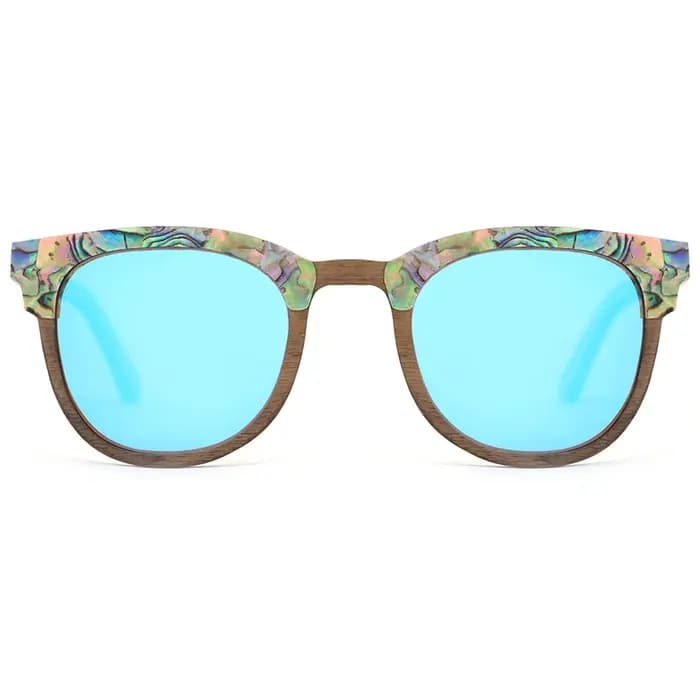 Lunettes de soleil en bois d'ormeau pour hommes et femmes
