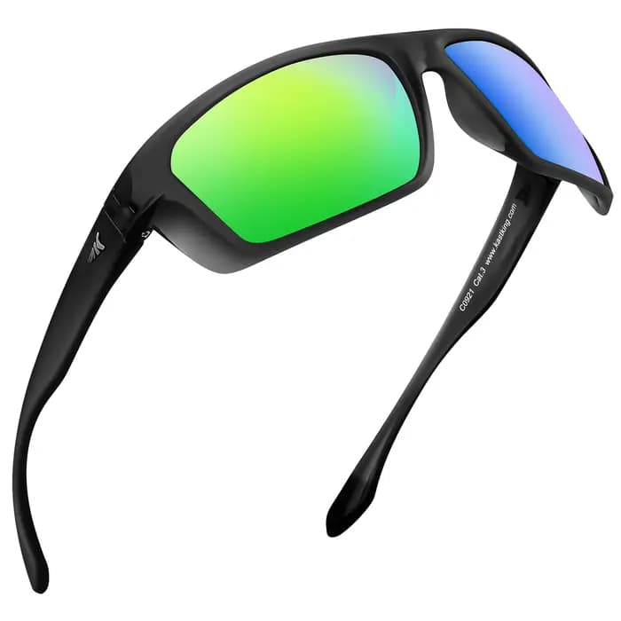 KastKing Huzzah Lunettes de soleil de sport polarisées pour hommes et femmes, idéales pour la condui