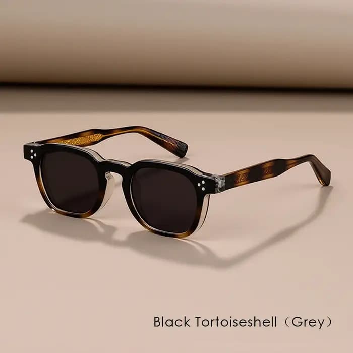Classiques Rivets Style rétro lunettes de soleil pour femmes TR90 cadre polygone