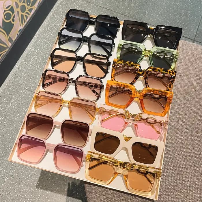Ensemble de lunettes à monture carrée pour femmes