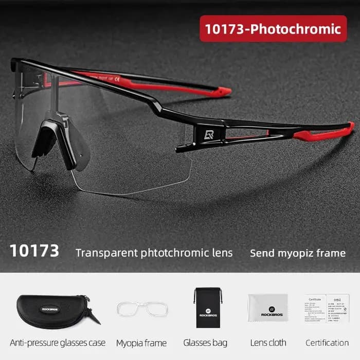 Lunettes de soleil photochromiques polarisées UV400 ROCKBROS pour vélo