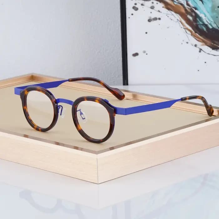 Montures de lunettes de haute qualité France Designr Style Vintage rétro lunettes ovales mode monture de lunettes lunettes FANZINE