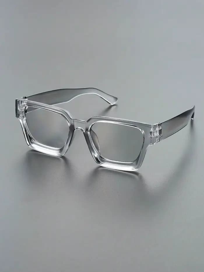 1/2 PC S classique mode carré cadre en plastique femmes lunettes de soleil pour hommes vie quotidien