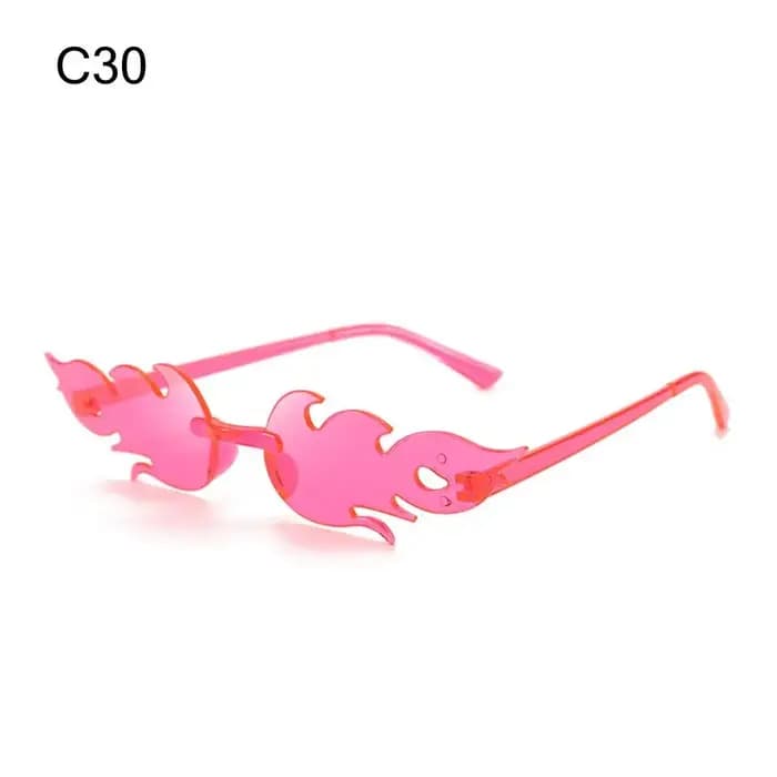 Lunettes de soleil flamme de feu pour femmes