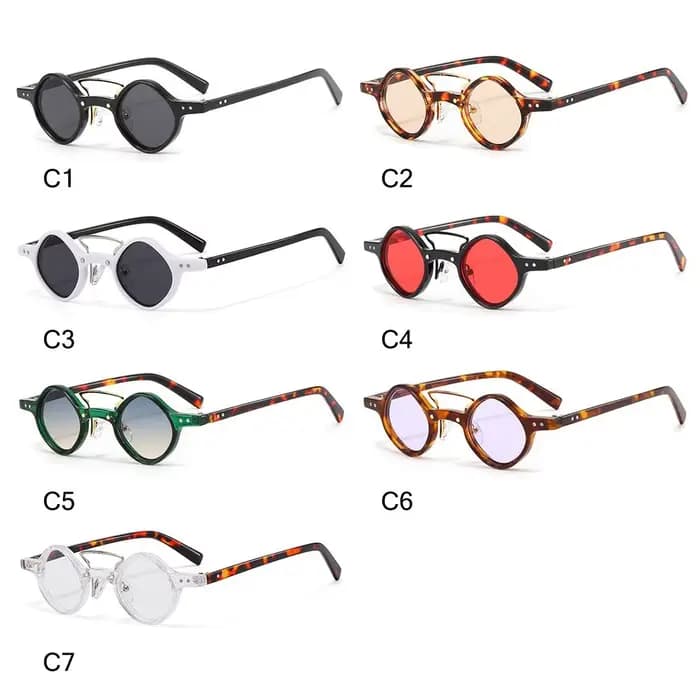 Lunettes de soleil rondes et carrées pour hommes et femmes
