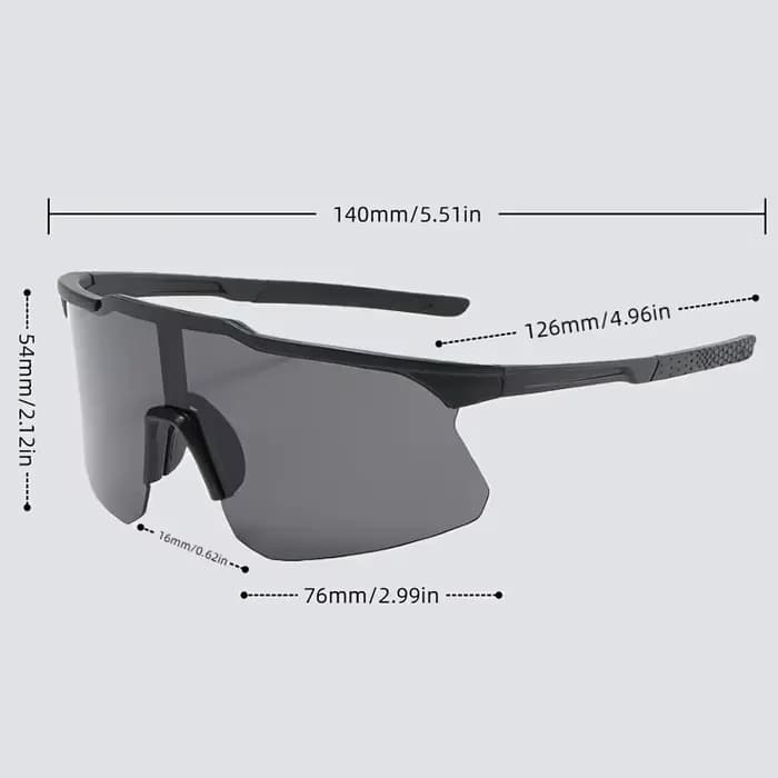 1/3/5pcs Lunettes de soleil sportives futuristes